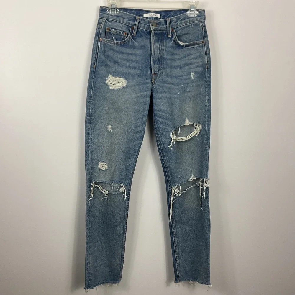 GRLFRND Karolina High Rise Skinny Jeans Womens Size 25 Distressed